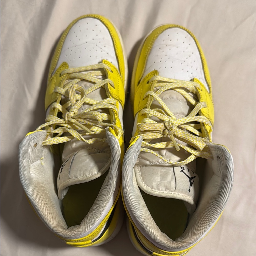 Nike Yellow and White Sneakers